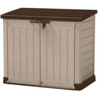 Шкаф уличный пластиковый Ящик-шкаф Стор ит Аут Макс (STORE-IT-OUT MAX) 1200 л, бежевый