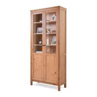 Книжный шкаф ikea Шкаф КЫМОР Стекло/Панель 90 Светло-коричневый