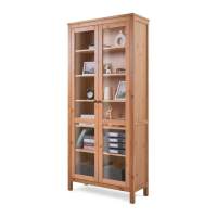 Книжный шкаф ikea Шкаф КЫМОР Стекло/Стекло 90 Светло-коричневый