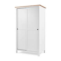 Книжный шкаф ikea Шкаф раздвижной КЫМОР Белый/Светло-коричневый