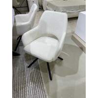 Стул NURI 180 град. поворот. 3018-09 терракотовый, шенилл/ черный каркас, ®DISAUR