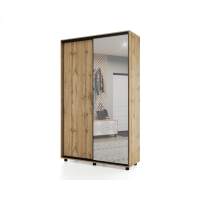 Шкаф-купе PRIME, 120х45х230 Дуб вотан с зеркалом