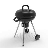 Угольный гриль барбекю Grill BBQ на колесиках с термометром