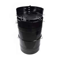 Многофункциональный угольный гриль-коптильня Multi-function drum Smoker BBQ grill чаша для огня 50*50*8см