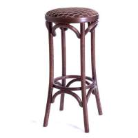 Табурет барный 750 Венский мягкий (темный тон, ткань 3 brown) венский