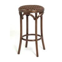 Табурет барный 650 Венский мягкий (темный тон, ткань 3 brown) венский
