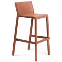 Барный стул Стул пластиковый барный Trill Stool Nardi кирпичный