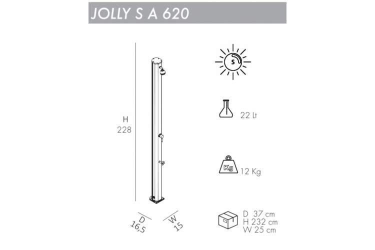 Душ солнечный Jolly S A 620 Arkema антрацит-1