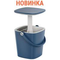 Стол пластиковый мини-бар Pop Up Cool Bar Tagliamento синий, белый