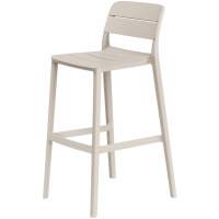 Барный стул Стул пластиковый барный Cassia Stool Nardi бежевый