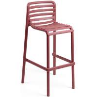 Стул пластиковый барный Doga Stool Nardi марсала