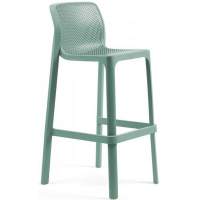 Стул пластиковый барный Net Stool Nardi ментоловый