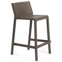 Стул пластиковый полубарный Trill Stool Mini Nardi табак
