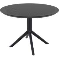 Стол пластиковый Sky Table Ø105 Siesta Contract черный