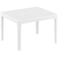 Столик пластиковый журнальный Sky Side Table Siesta Contract белый