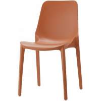 Стул пластиковый Ginevra Scab Design терракотовый