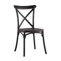 Пластиковый Стул Кроссбэк пластиковый черный STOOL GROUP