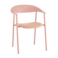 Пластиковый Стул Eila с подушкой пластик розовый STOOL GROUP