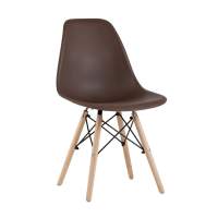 Стул Eames Style DSW коричневый (разборный каркас) STOOL GROUP