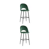 Стул барный Меган велюр зеленый 2 шт STOOL GROUP