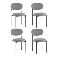 Комплект стульев Стул Бриф DD велюр серый 4 шт. STOOL GROUP