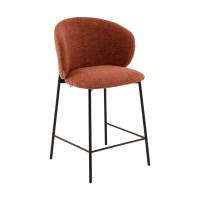 Стул полубарный Блейз букле терракотовый STOOL GROUP