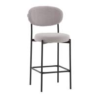 Стул полубарный Бриф DD букле светло-серый STOOL GROUP
