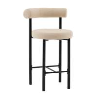 Стул полубарный Флорео букле бежевый STOOL GROUP