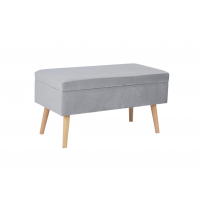 Банкетка Сторми с ящиком, велюр серый STOOL GROUP