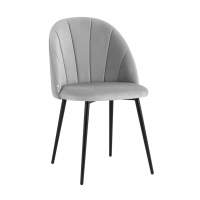 Стул Стул Логан велюр светло-серый STOOL GROUP