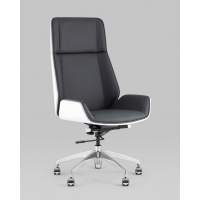 Кресло руководителя TopChairs Crown SN серо-голубой STOOL GROUP