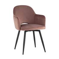 Стул Венера вращающийся велюр пыльно-розовый STOOL GROUP