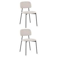 Стул Chao светло-серый черные ножки 2 шт. STOOL GROUP