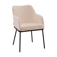 Стул Стул с подлокотниками Кози new ткань букле молочный STOOL GROUP