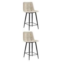Стул полубарный Джанго велюр бежевый 2 шт. STOOL GROUP
