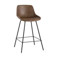 Стул полубарный TEXAS экокожа коричневый STOOL GROUP