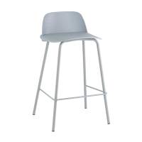 Стул полубарный Mist серо-голубой STOOL GROUP