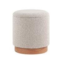 Пуф с ящиком Холли S букле бежевый STOOL GROUP