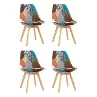 Стул FRANKFURT пэчворк 4 шт. STOOL GROUP