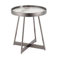 Журнальный столик Гера 50*50 см белая керамика STOOL GROUP