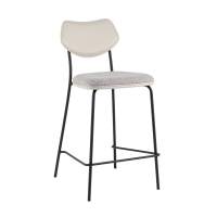 Барный стул Стул полубарный Casey серый с серой экокожей STOOL GROUP