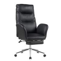 Кресло руководителя TopChairs Solid с оттоманкой черный STOOL GROUP