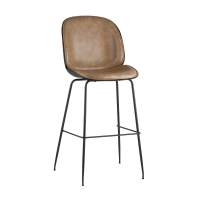 Стул барный Beetle PU со спинкой бежевый STOOL GROUP