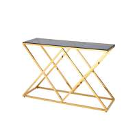 Консоль ИНСИГНИЯ 120*40 золото стекло smoke STOOL GROUP