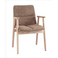 Стул Стул обеденный Philo с деревянными ножками коричневый, массив дуба STOOL GROUP