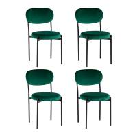Комплект стульев Стул Бриф NEW велюр зелёный 4 шт STOOL GROUP