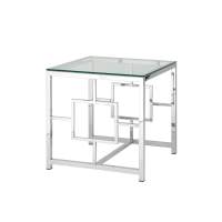 Журнальный столик 55*55 БРУКЛИН серебро STOOL GROUP