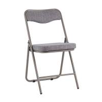 Стул складной Джонни рогожка серо-голубой каркас серый STOOL GROUP