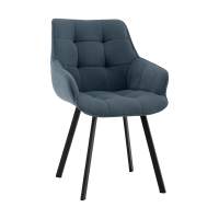 Стул Амальри велюр серо-синий STOOL GROUP