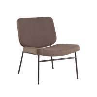 Кресло Эбигейл велюр коричневый, каркас серо-коричневый STOOL GROUP